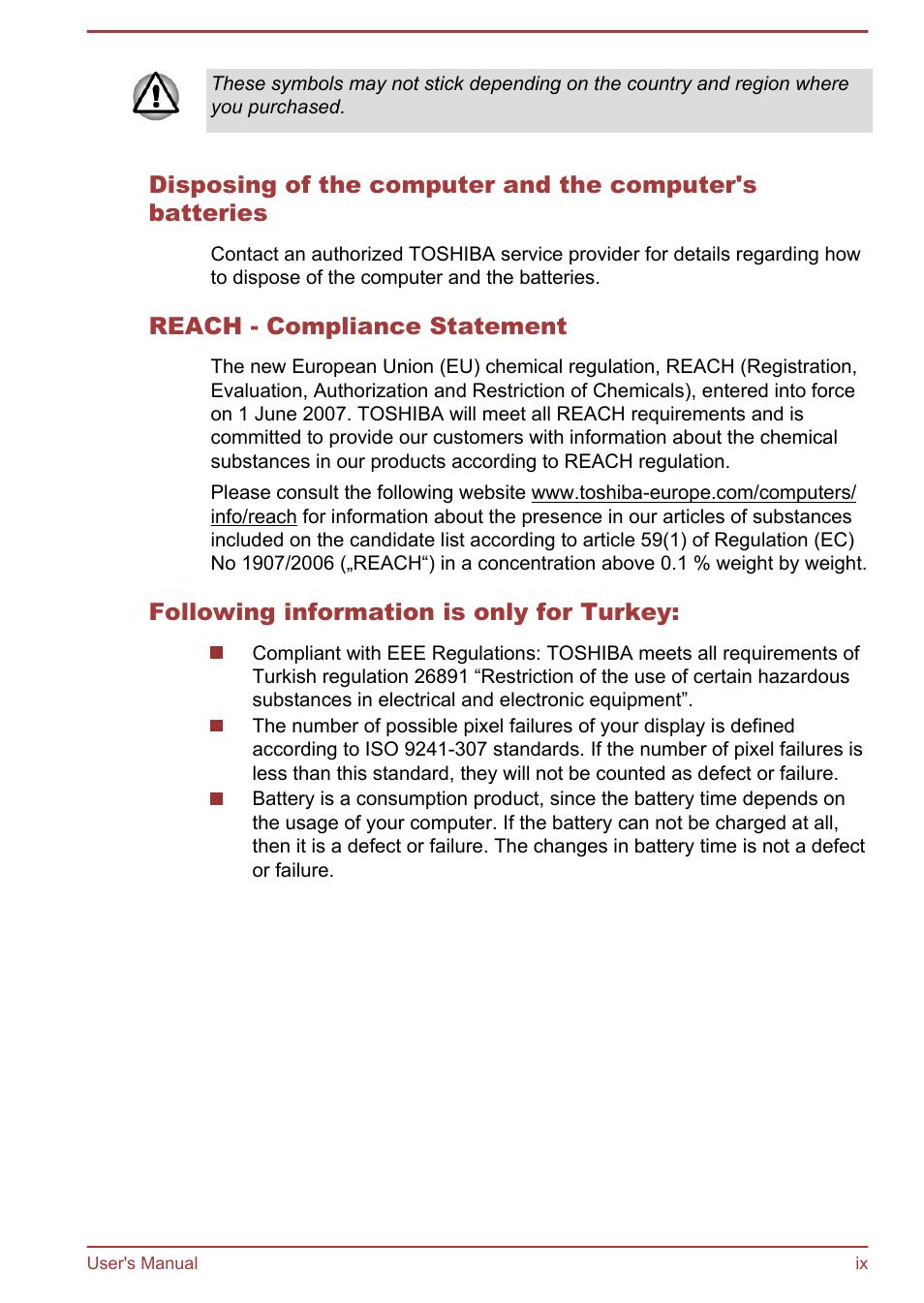 Toshiba Satellite U840 User Manual | Page 9 / 115
