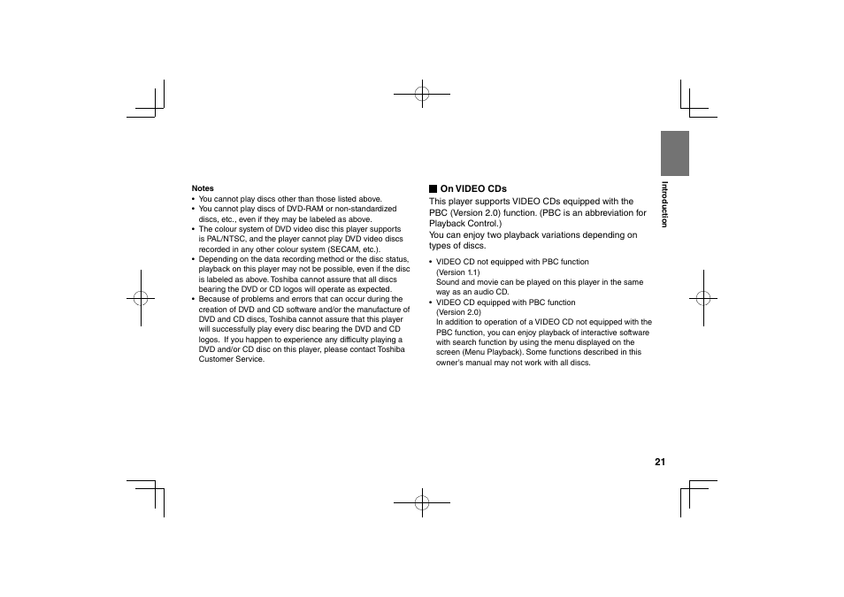 Toshiba SDP74S User Manual | Page 21 / 72