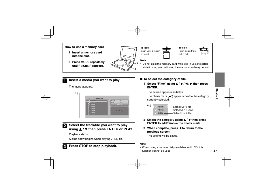 Toshiba SDP74S User Manual | Page 47 / 72