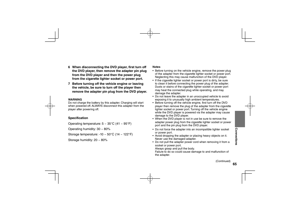 Toshiba SDP74S User Manual | Page 65 / 72