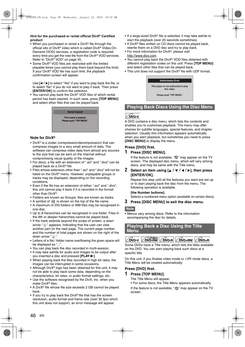 Toshiba DVR80 User Manual | Page 46 / 80