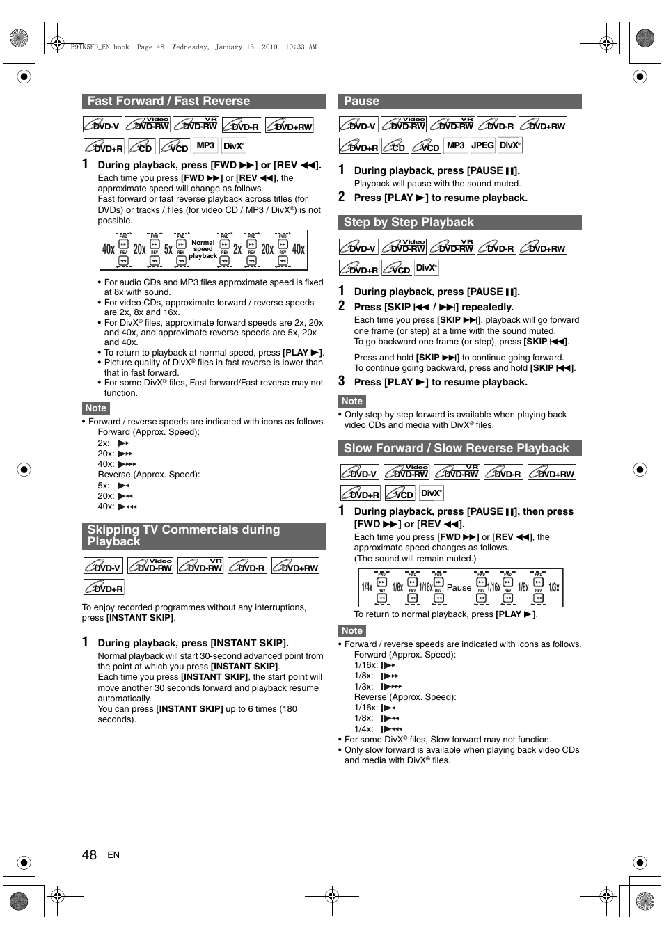 Toshiba DVR80 User Manual | Page 48 / 80