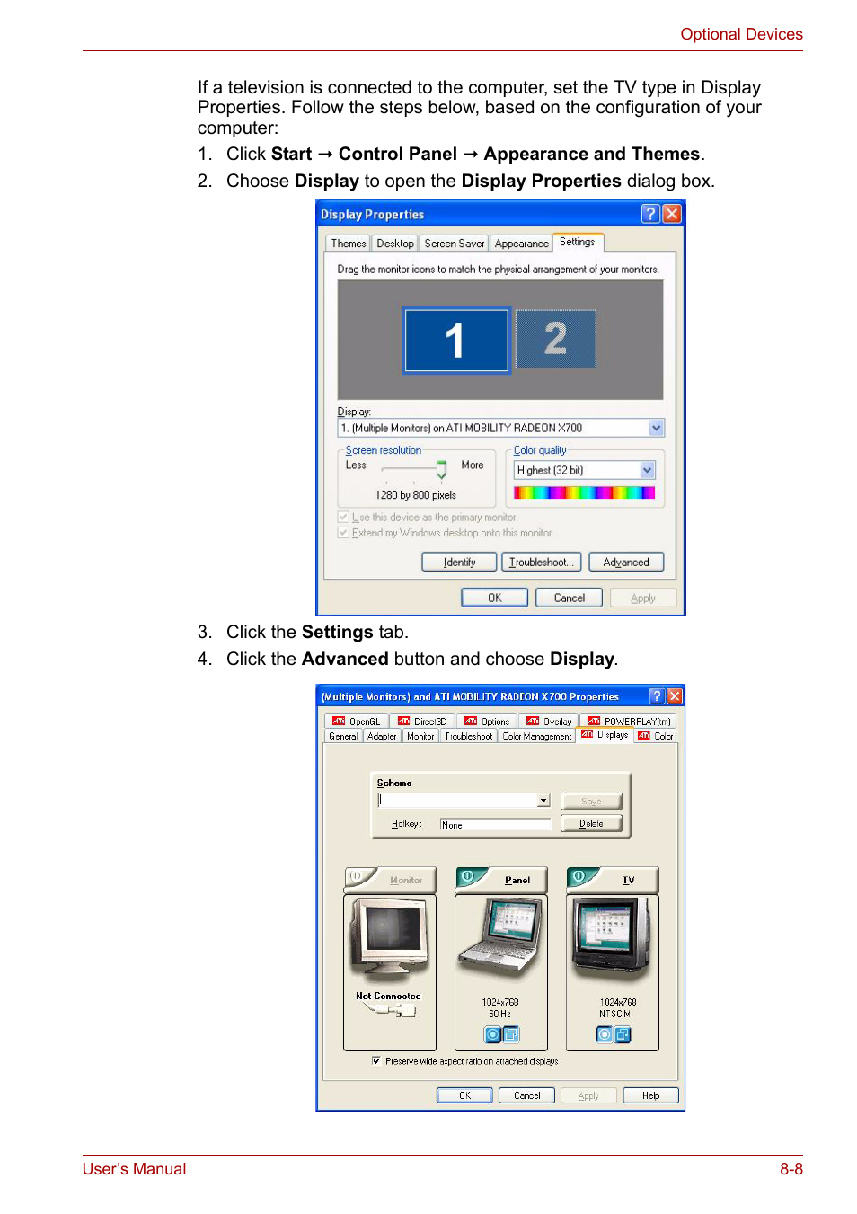 Toshiba Equium M100 (PSMA8) User Manual | Page 110 / 149