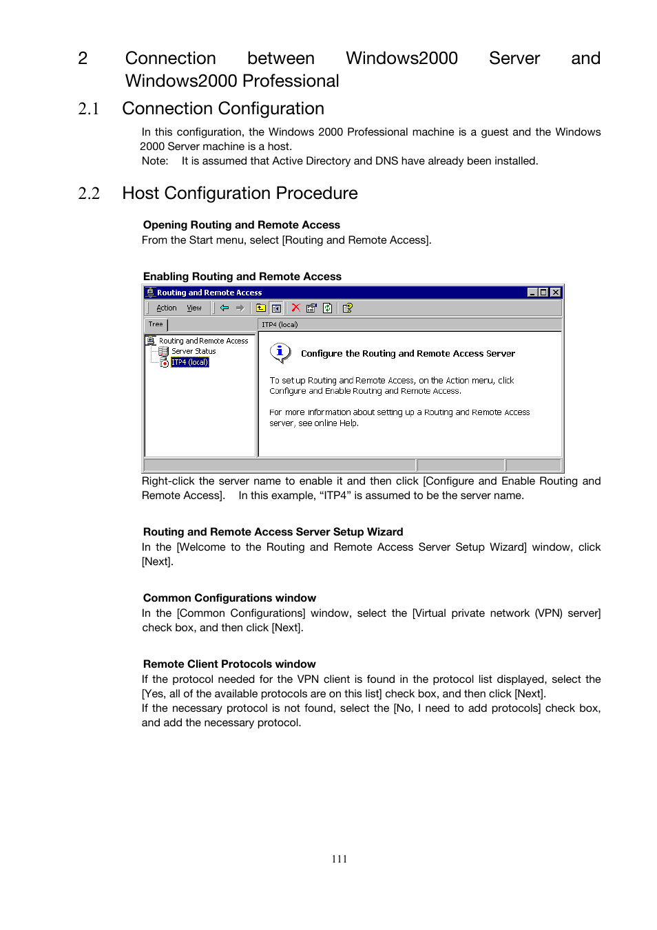 2 host configuration procedure | Toshiba Magnia Z500 User Manual | Page 121 / 146