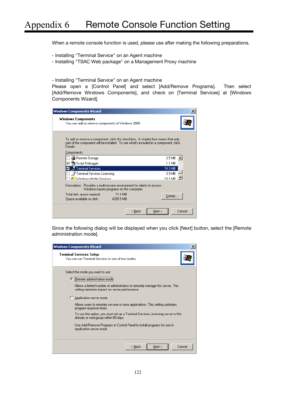 Appendix 6, Remote console function setting, Appendix 6 remote console function setting) | Appendix 6 remote console function setting | Toshiba Magnia Z500 User Manual | Page 132 / 146