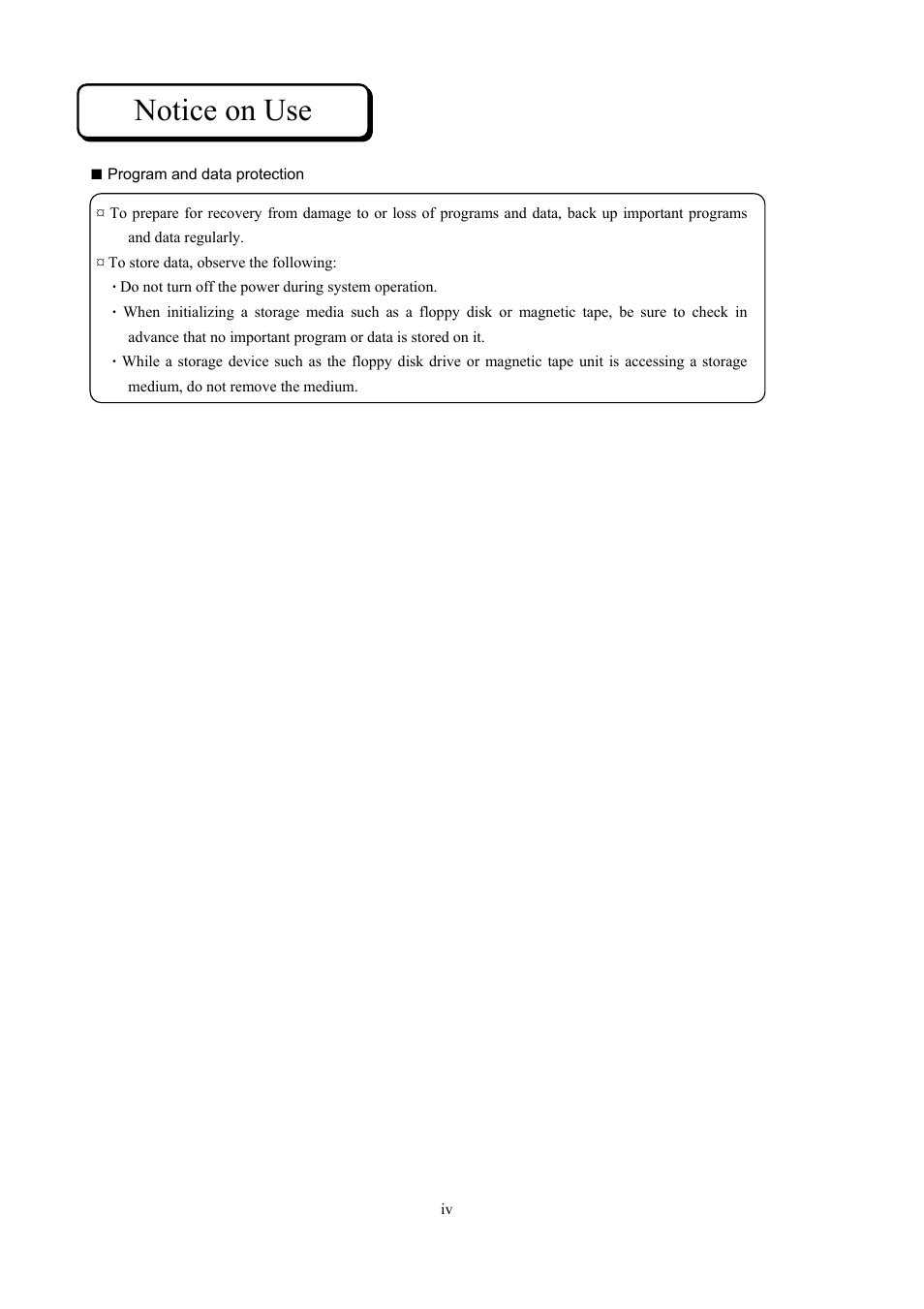 Notice on use | Toshiba Magnia Z500 User Manual | Page 4 / 146