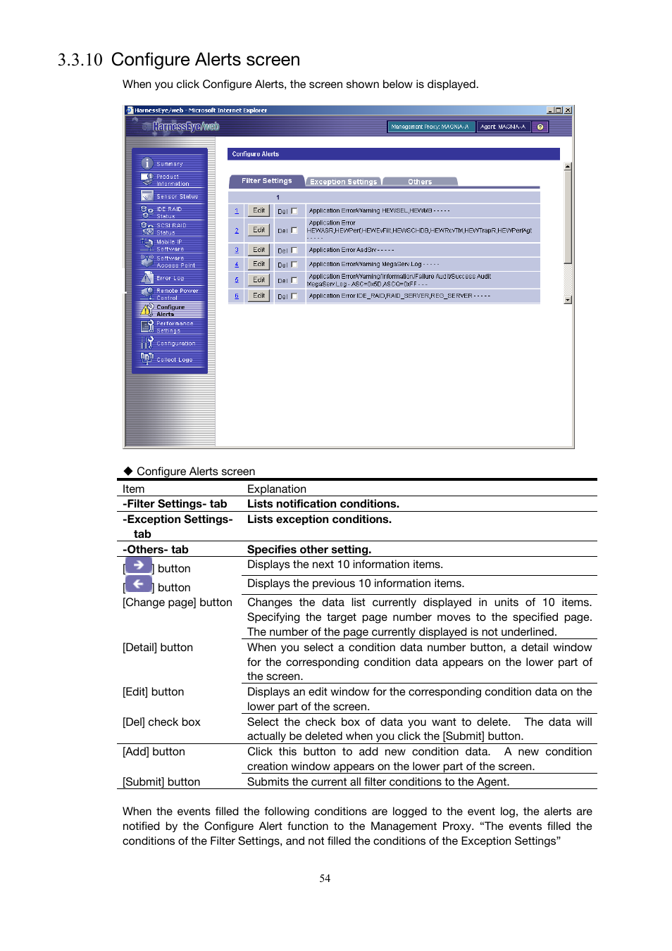 Configure alerts screen, 10 configure alerts screen), 10 configure alerts screen | Toshiba Magnia Z500 User Manual | Page 64 / 146