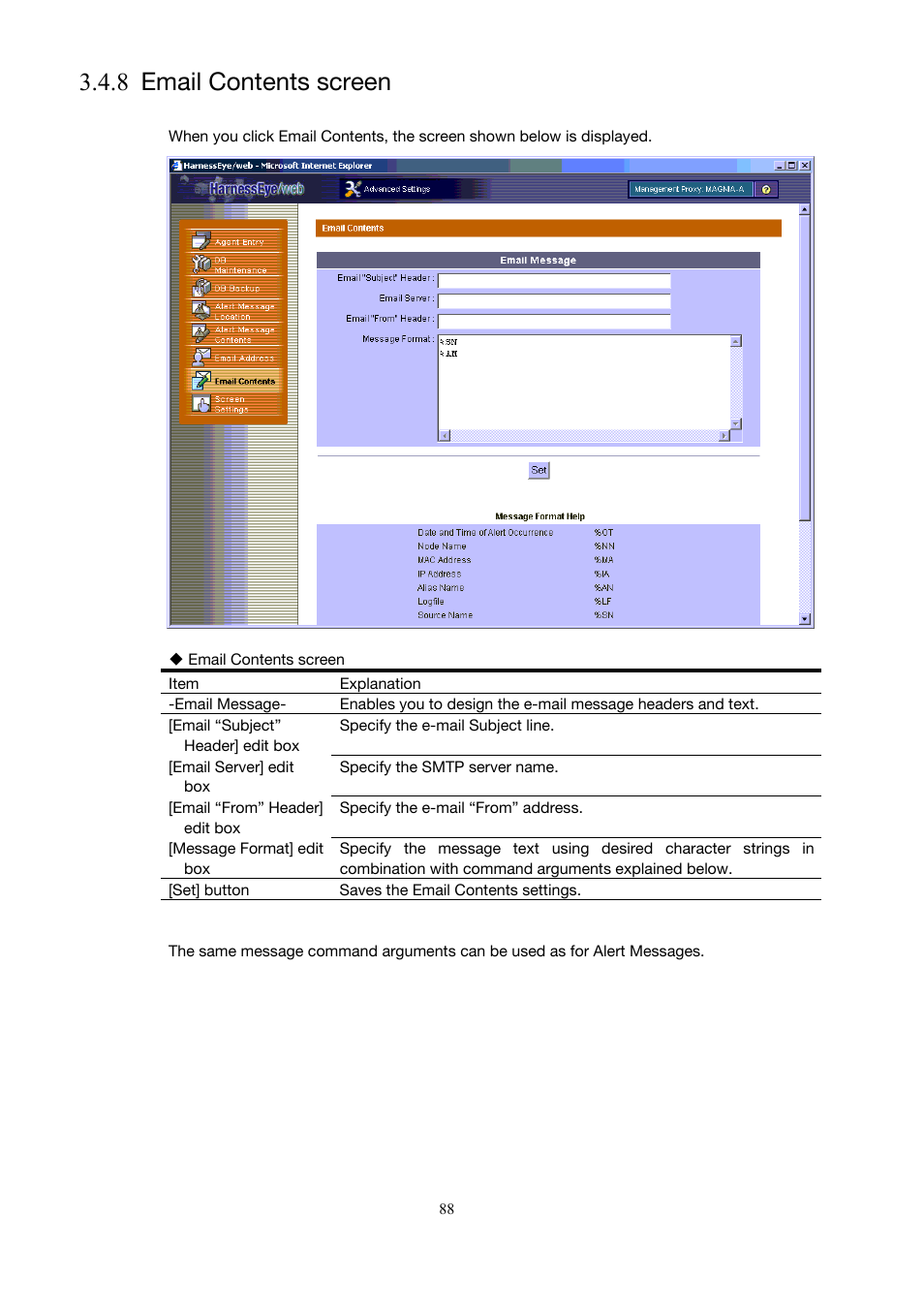 Email contents screen, 8 email contents screen | Toshiba Magnia Z500 User Manual | Page 98 / 146