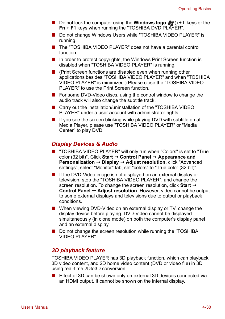 Toshiba Qosmio X500 User Manual | Page 104 / 204