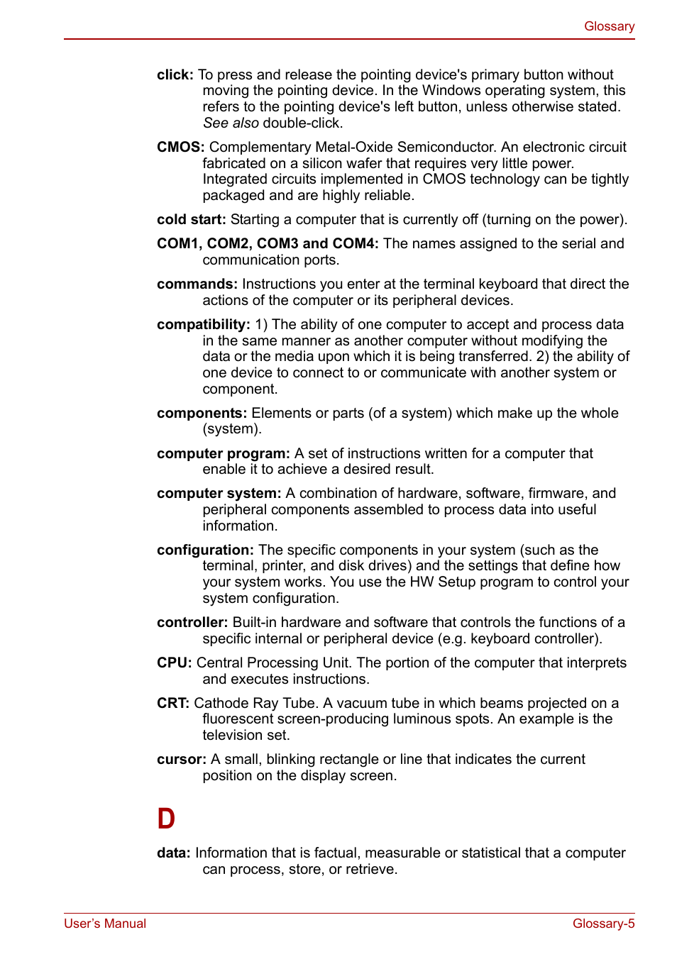 Toshiba Qosmio X500 User Manual | Page 191 / 204