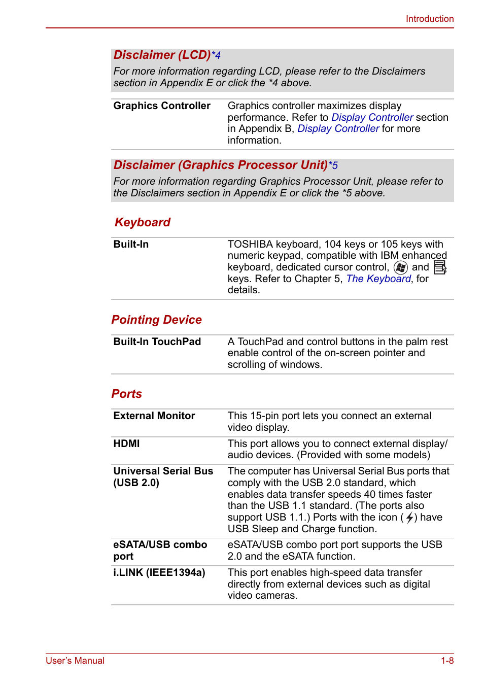 Toshiba Qosmio X500 User Manual | Page 31 / 204