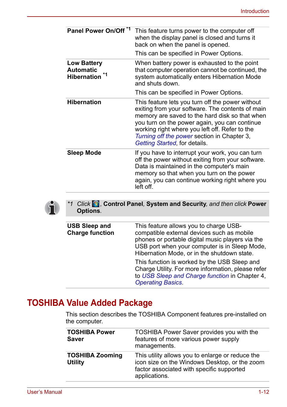 Toshiba value added package, Toshiba value added package -12 | Toshiba Qosmio X500 User Manual | Page 35 / 204