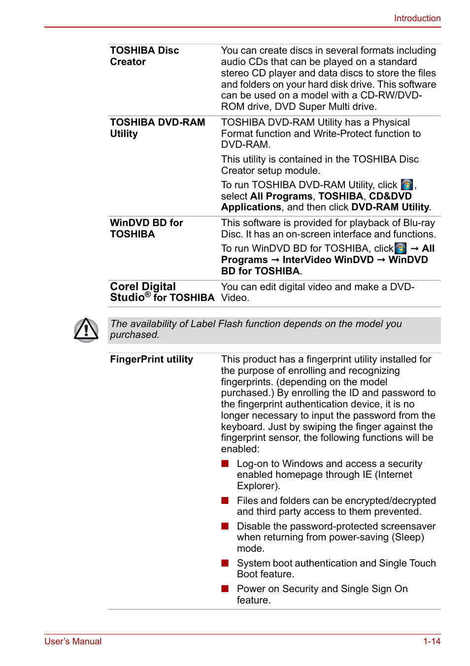 Toshiba Qosmio X500 User Manual | Page 37 / 204