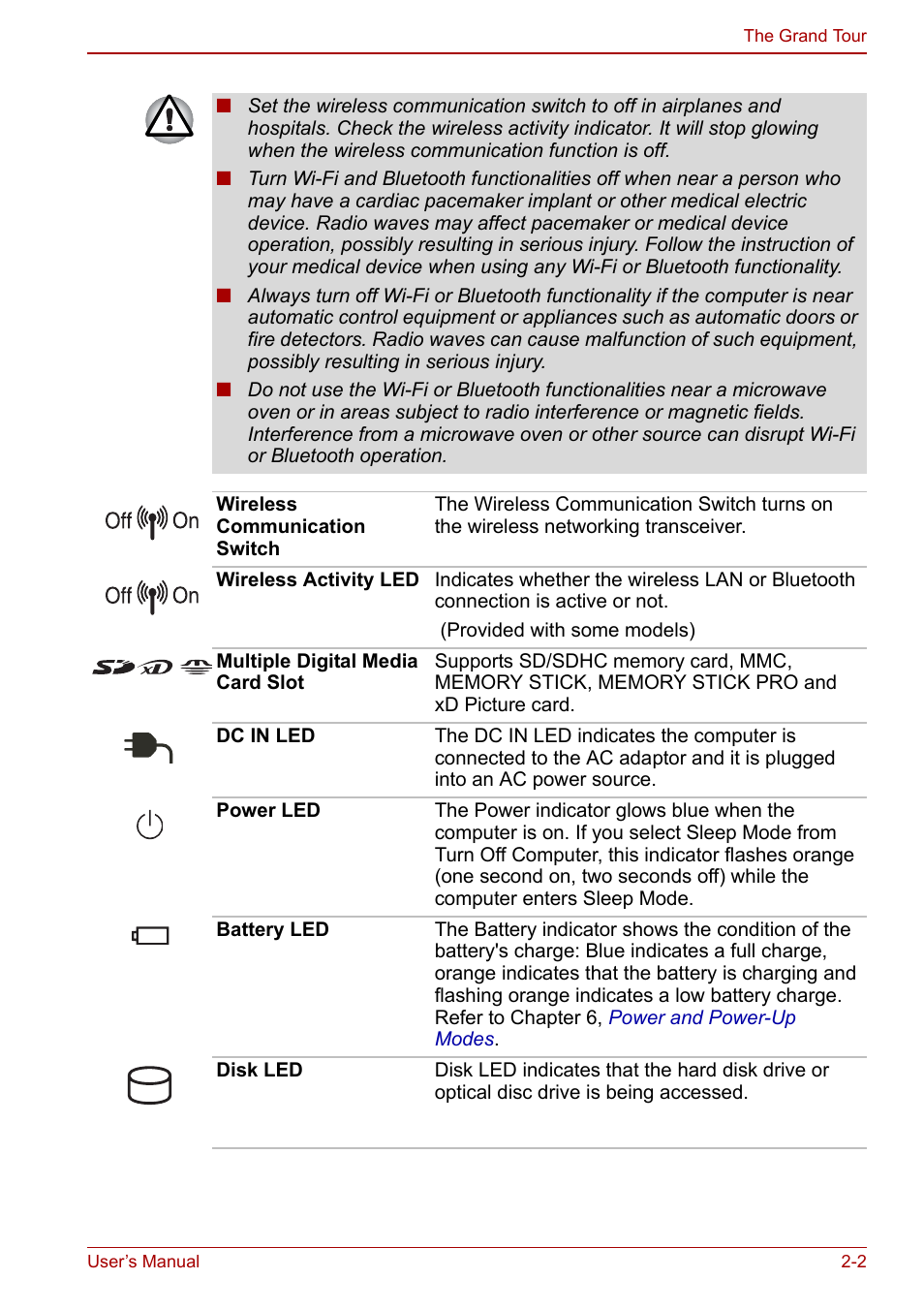 Toshiba Qosmio X500 User Manual | Page 41 / 204