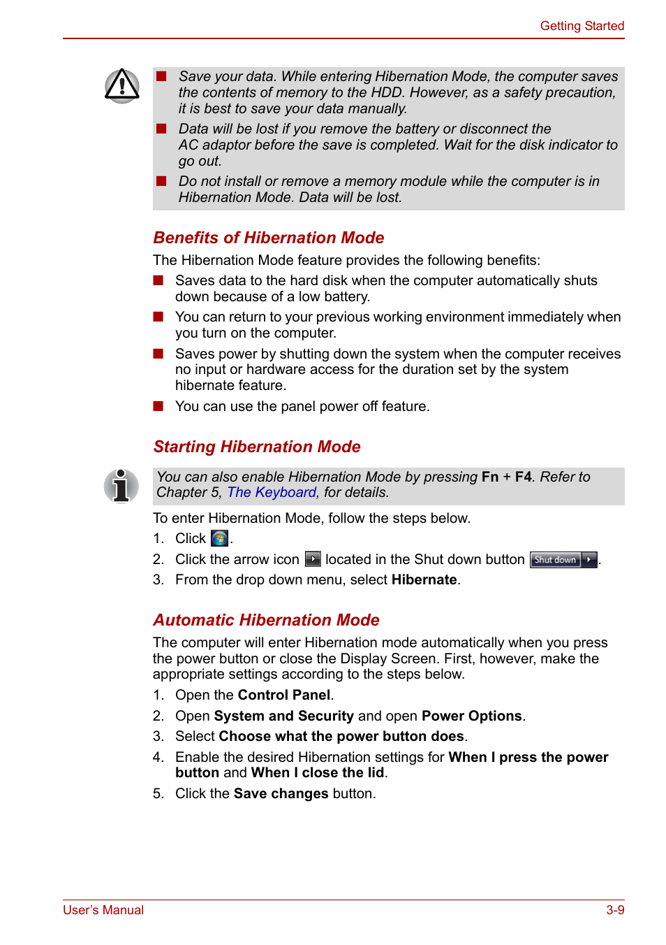 Toshiba Qosmio X500 User Manual | Page 69 / 204