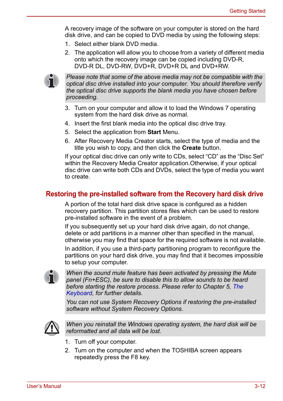 Toshiba Qosmio X500 User Manual | Page 72 / 204