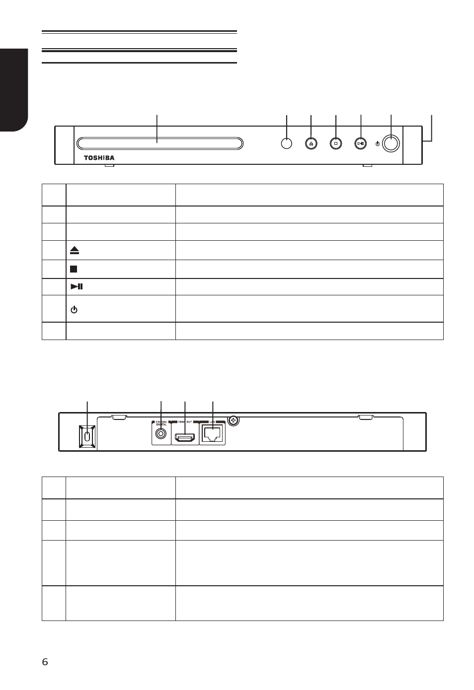 Toshiba BDX2400 User Manual | Page 6 / 51