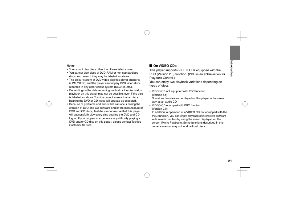 Toshiba SDP74D User Manual | Page 21 / 76