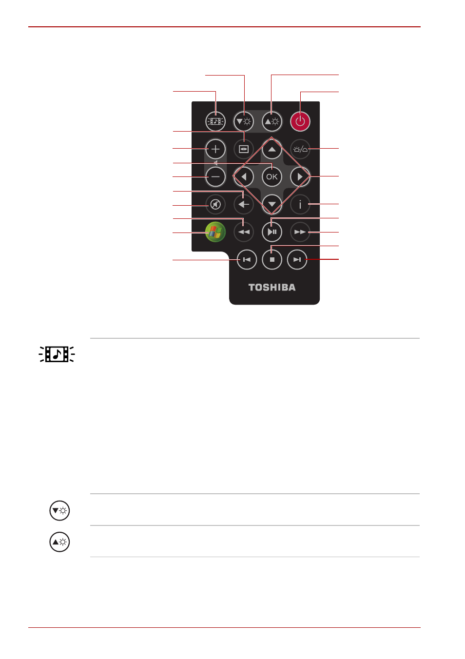 Slim size remote controller | Toshiba Qosmio F50 User Manual | Page 152 / 252