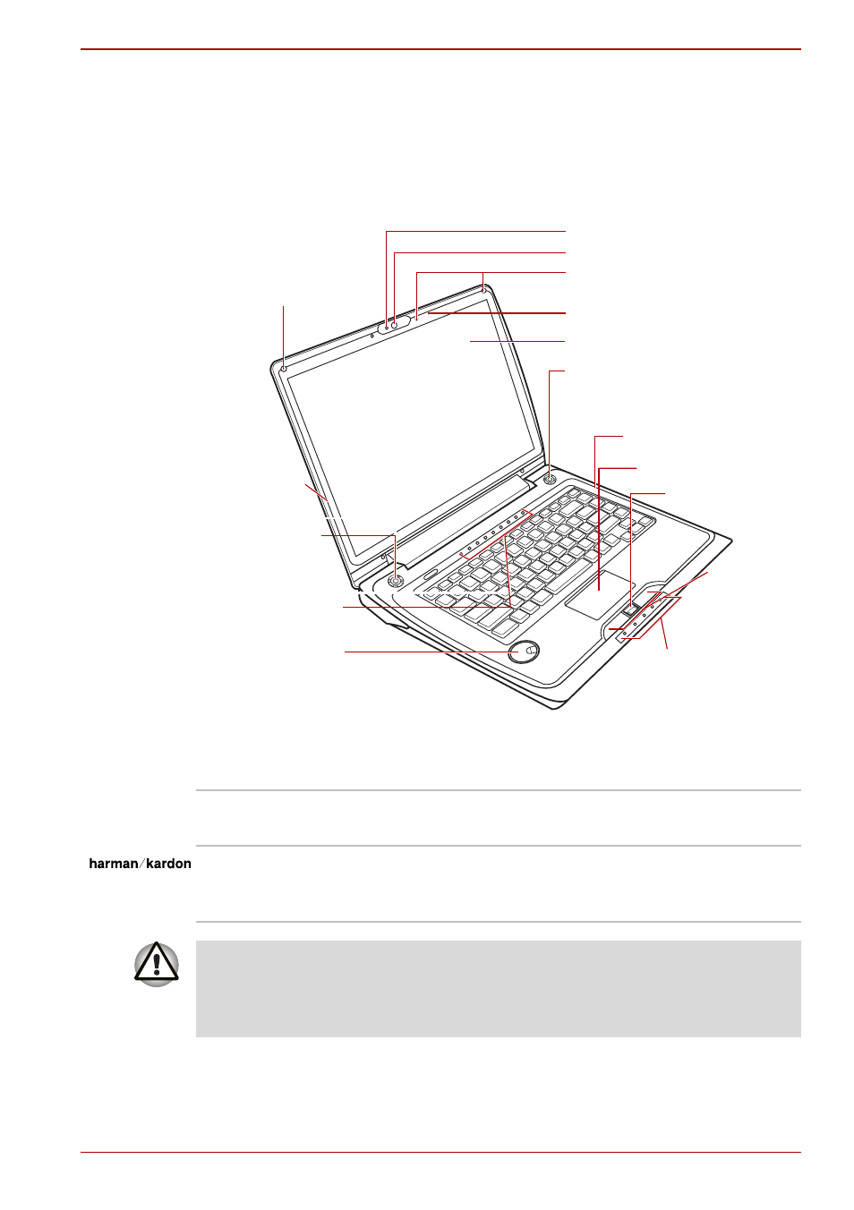 Front with the display open, Front with the display open -9 | Toshiba Qosmio F50 User Manual | Page 49 / 252