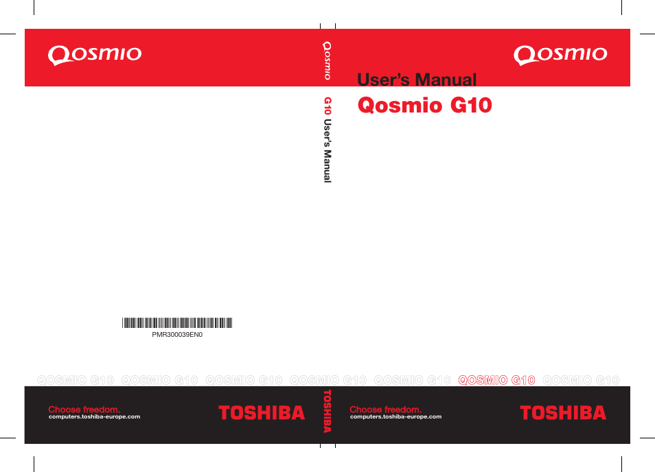 Toshiba Qosmio G10 User Manual | 235 pages