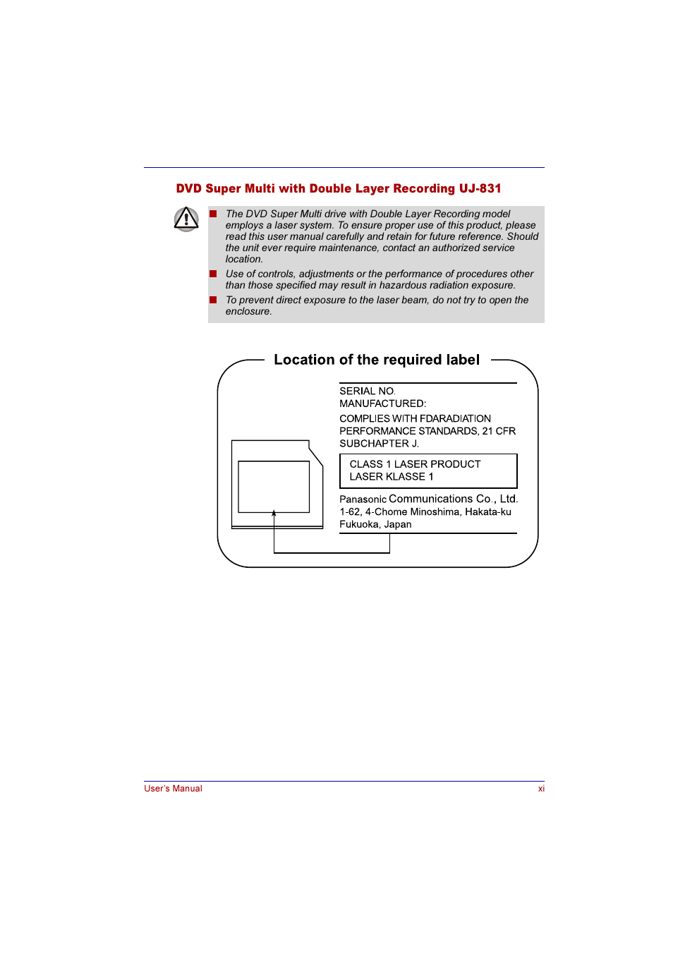 Toshiba Qosmio G10 User Manual | Page 11 / 235