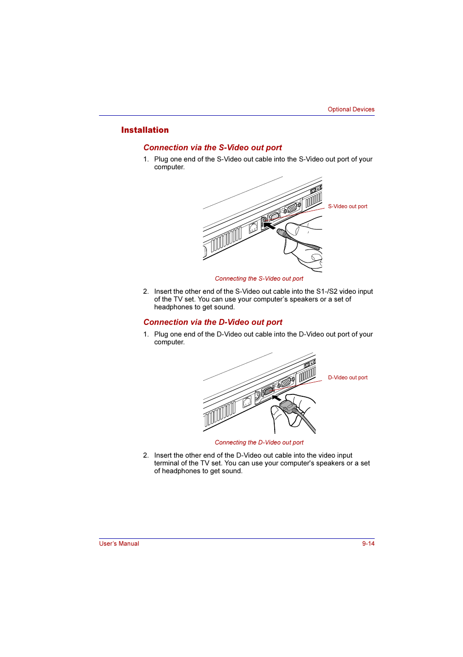 Installation, Installation -14 | Toshiba Qosmio G10 User Manual | Page 173 / 235