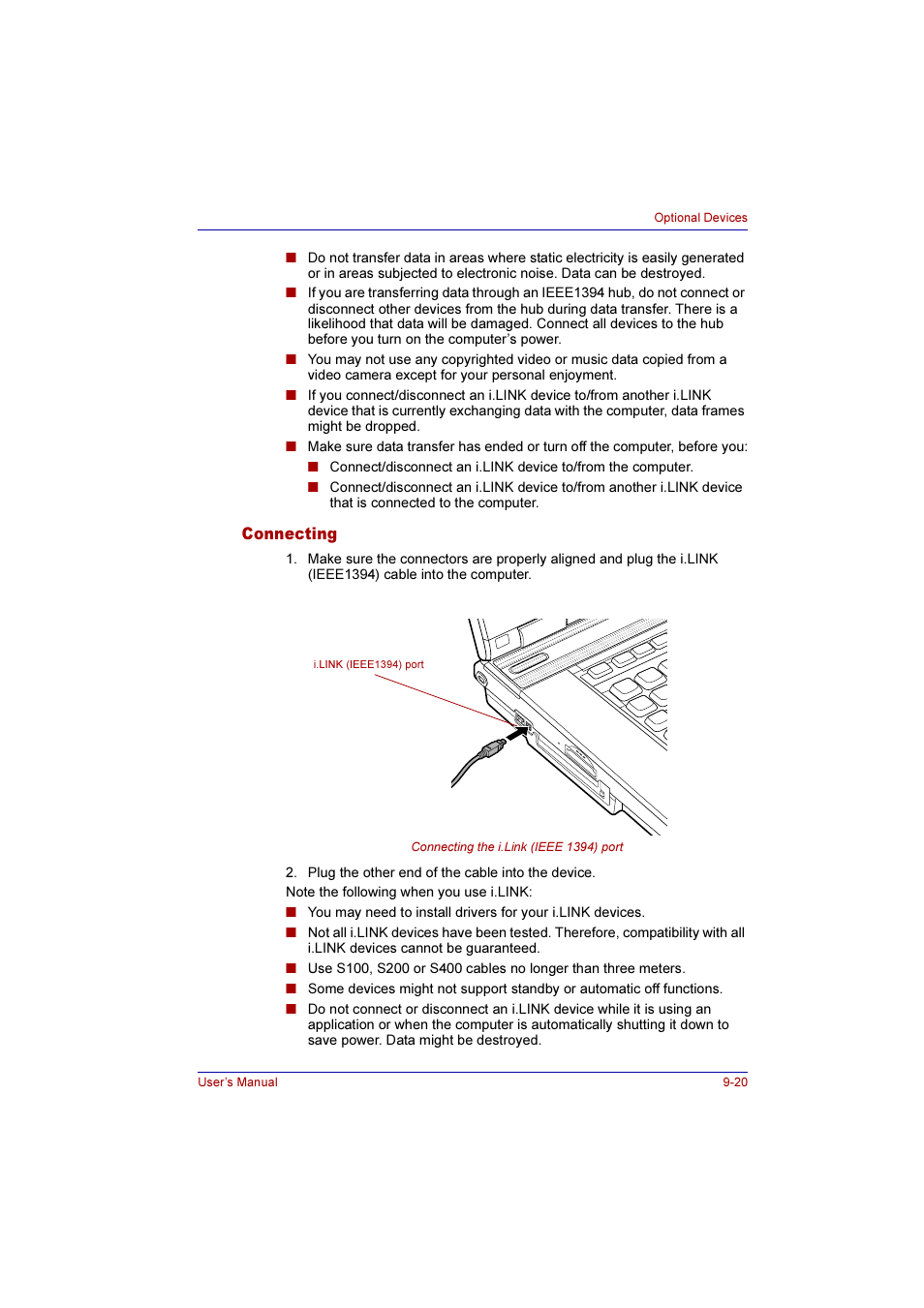 Connecting, Connecting -20 | Toshiba Qosmio G10 User Manual | Page 179 / 235