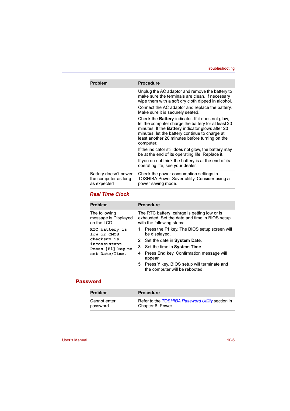 Password, Password -6 | Toshiba Qosmio G10 User Manual | Page 186 / 235