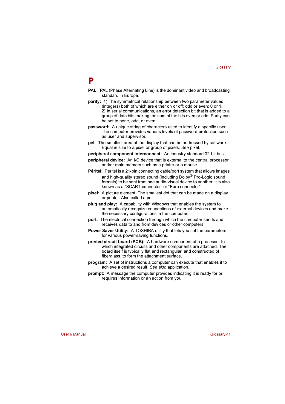 Toshiba Qosmio G10 User Manual | Page 228 / 235