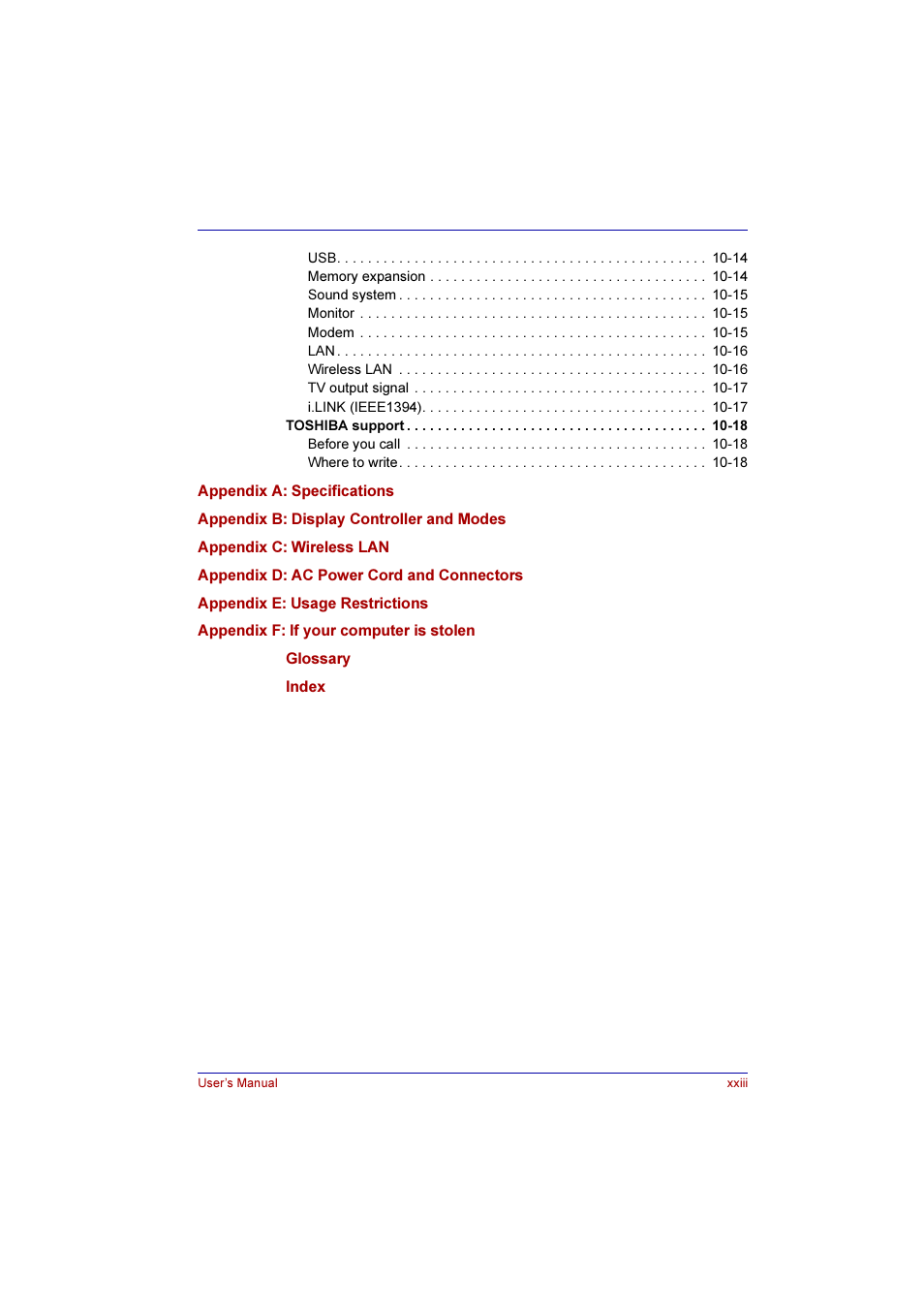 Toshiba Qosmio G10 User Manual | Page 23 / 235