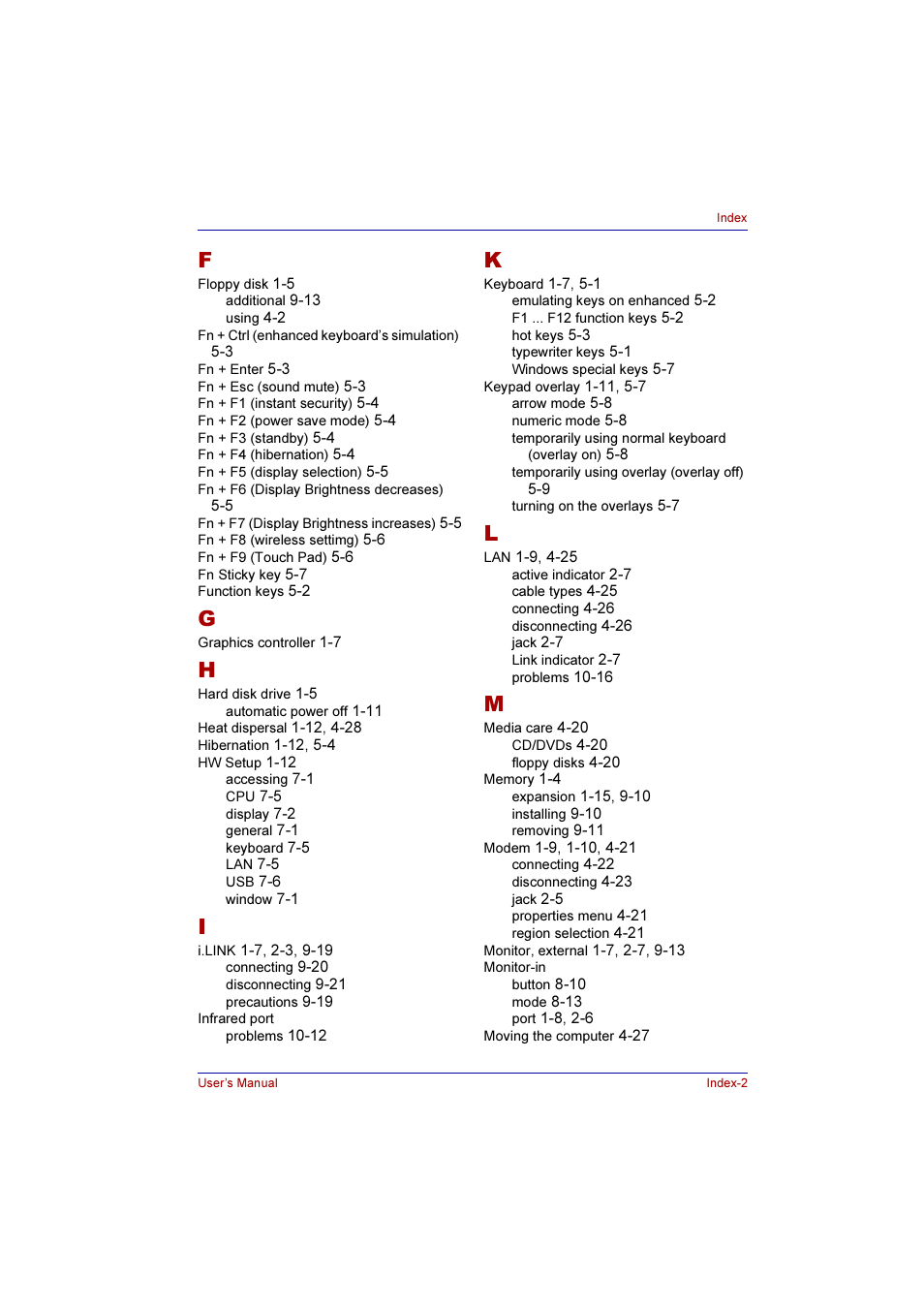 Toshiba Qosmio G10 User Manual | Page 233 / 235