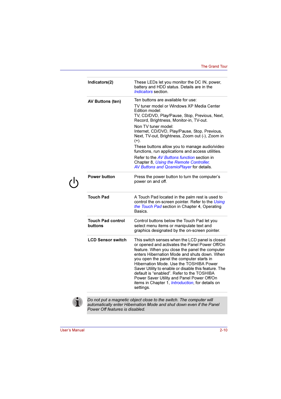 Toshiba Qosmio G10 User Manual | Page 58 / 235