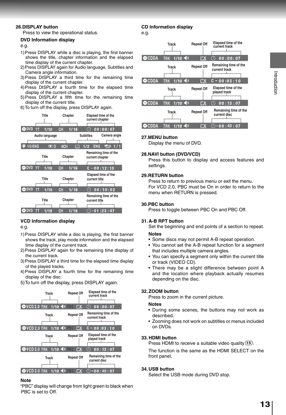 Toshiba SD4015 User Manual | Page 13 / 28