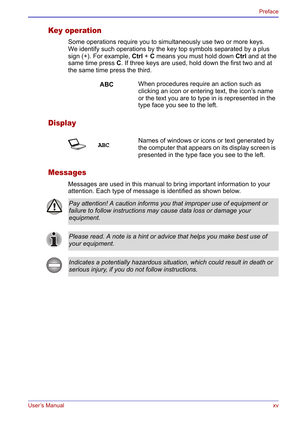 Toshiba Portege S100 User Manual | Page 15 / 216