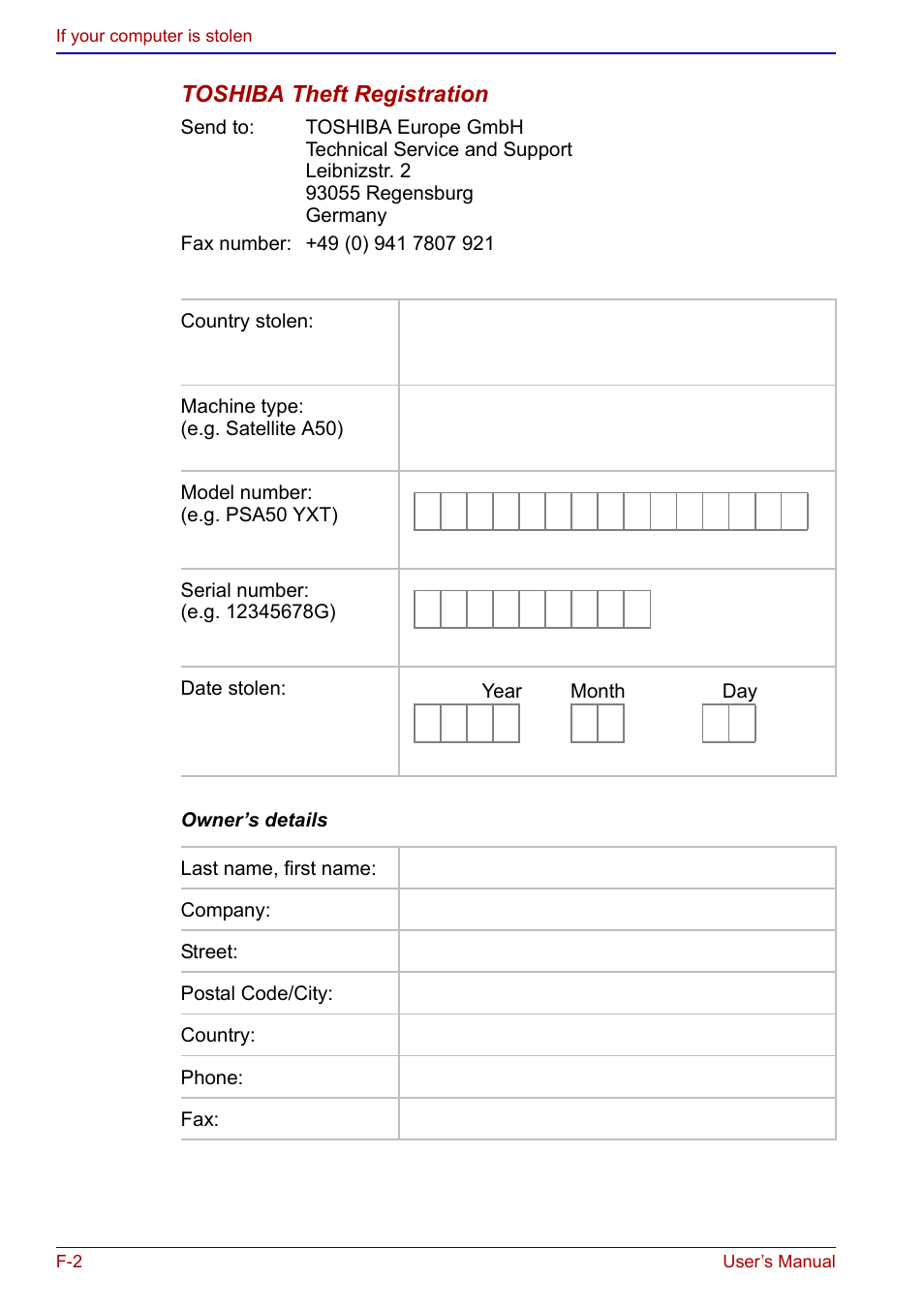 Toshiba Portege S100 User Manual | Page 196 / 216