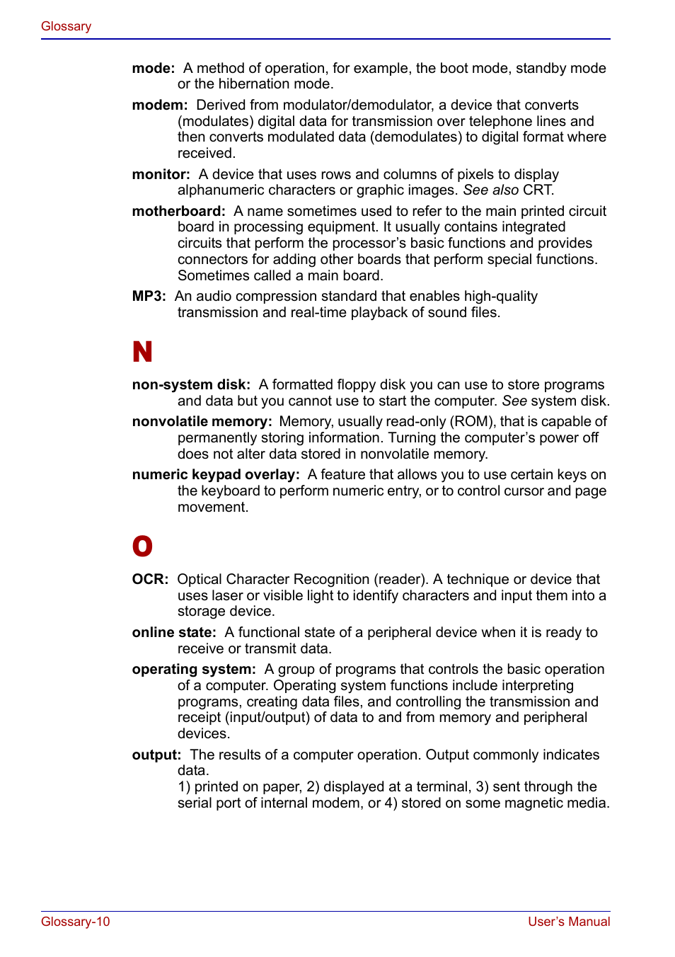 Toshiba Portege S100 User Manual | Page 206 / 216