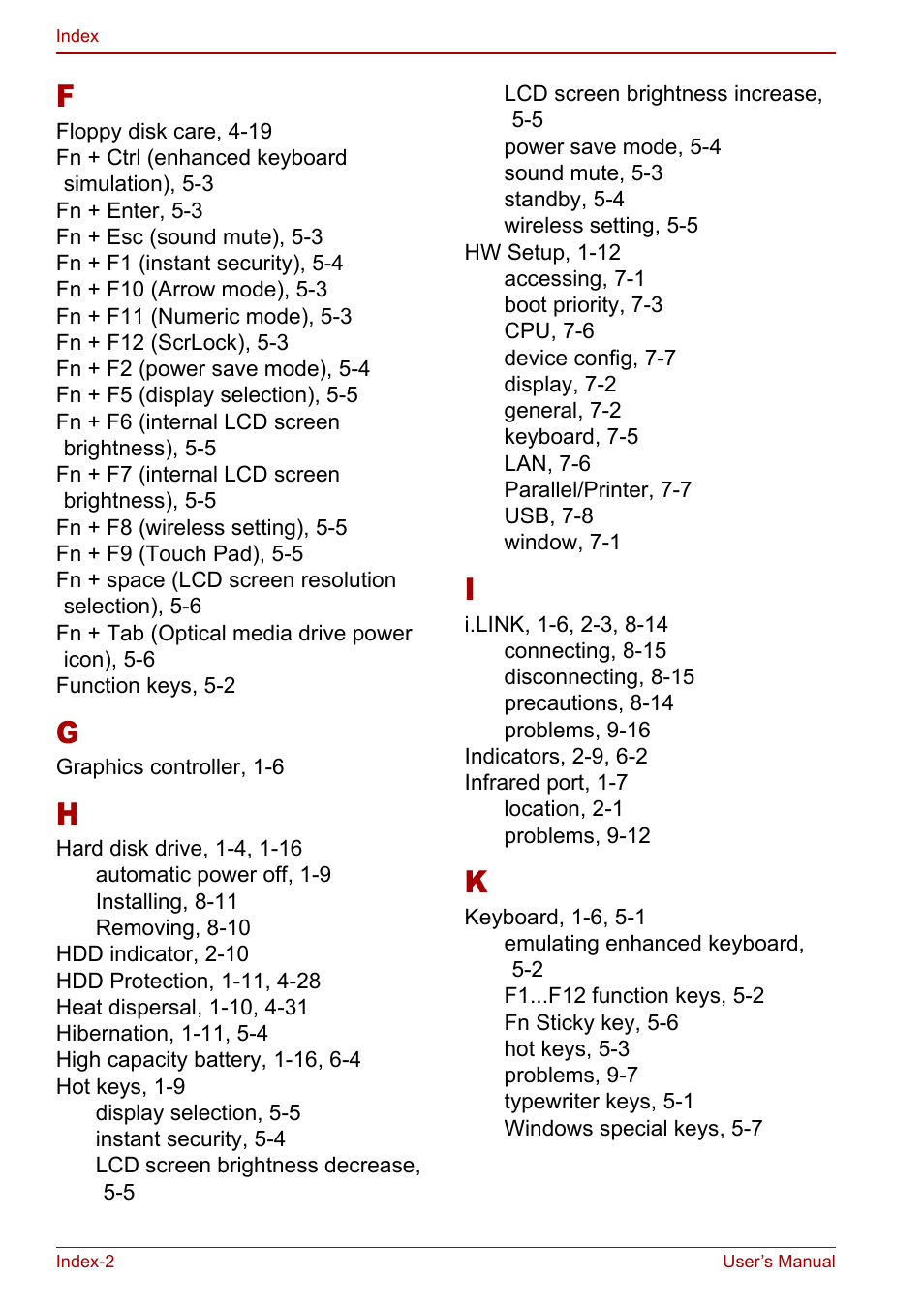 Toshiba Portege S100 User Manual | Page 212 / 216