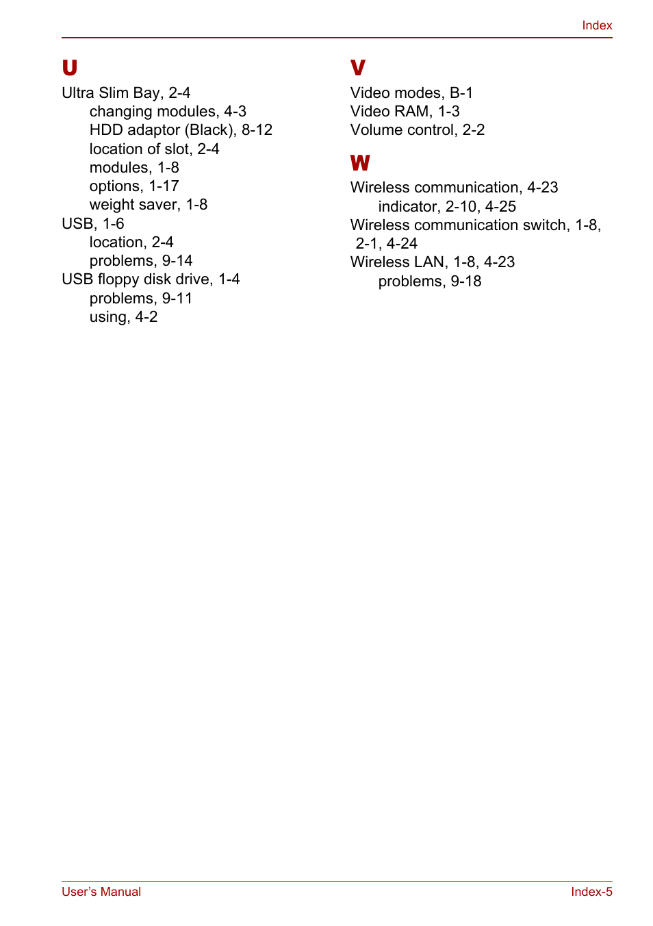 Toshiba Portege S100 User Manual | Page 215 / 216