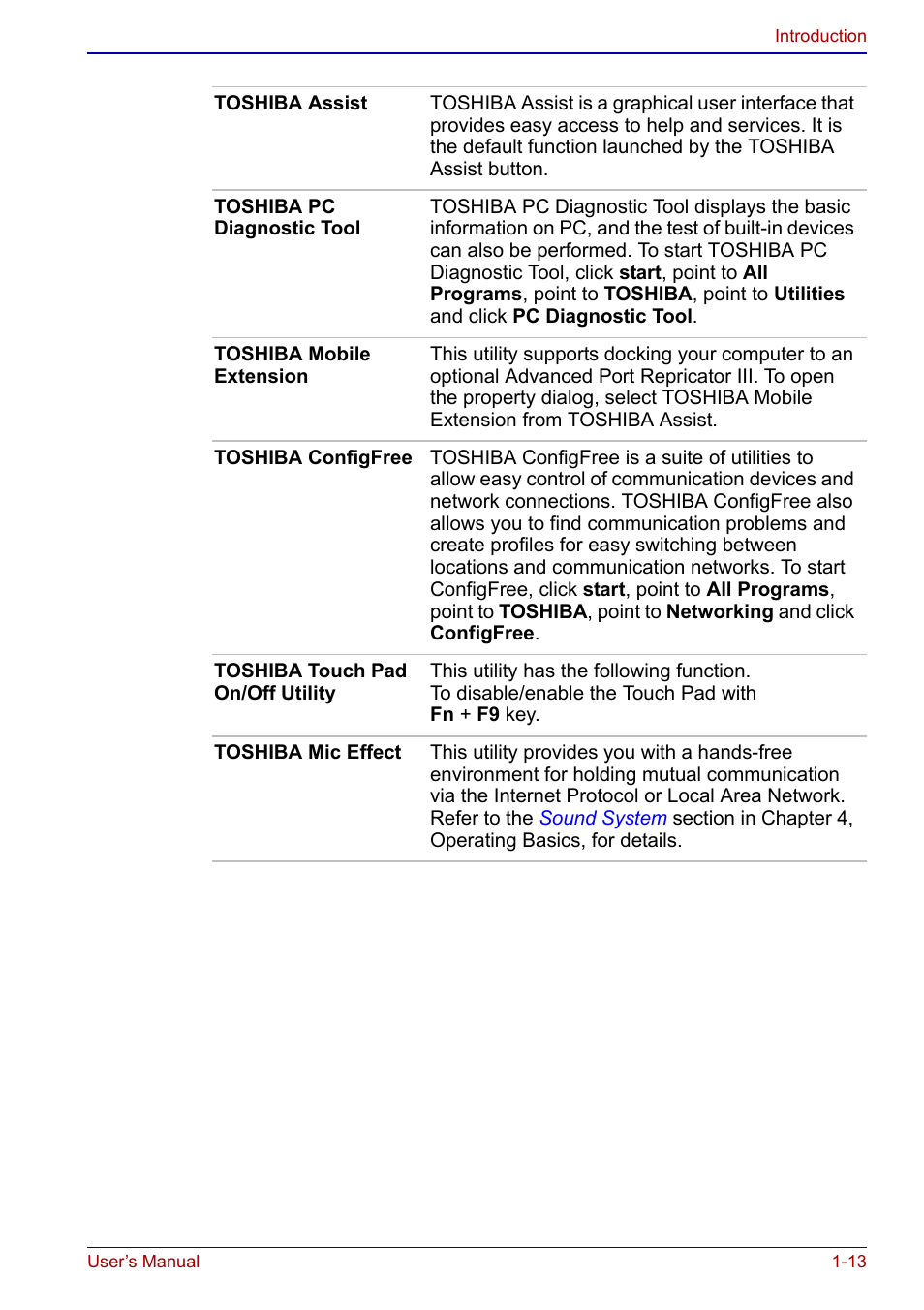 Toshiba Portege S100 User Manual | Page 29 / 216