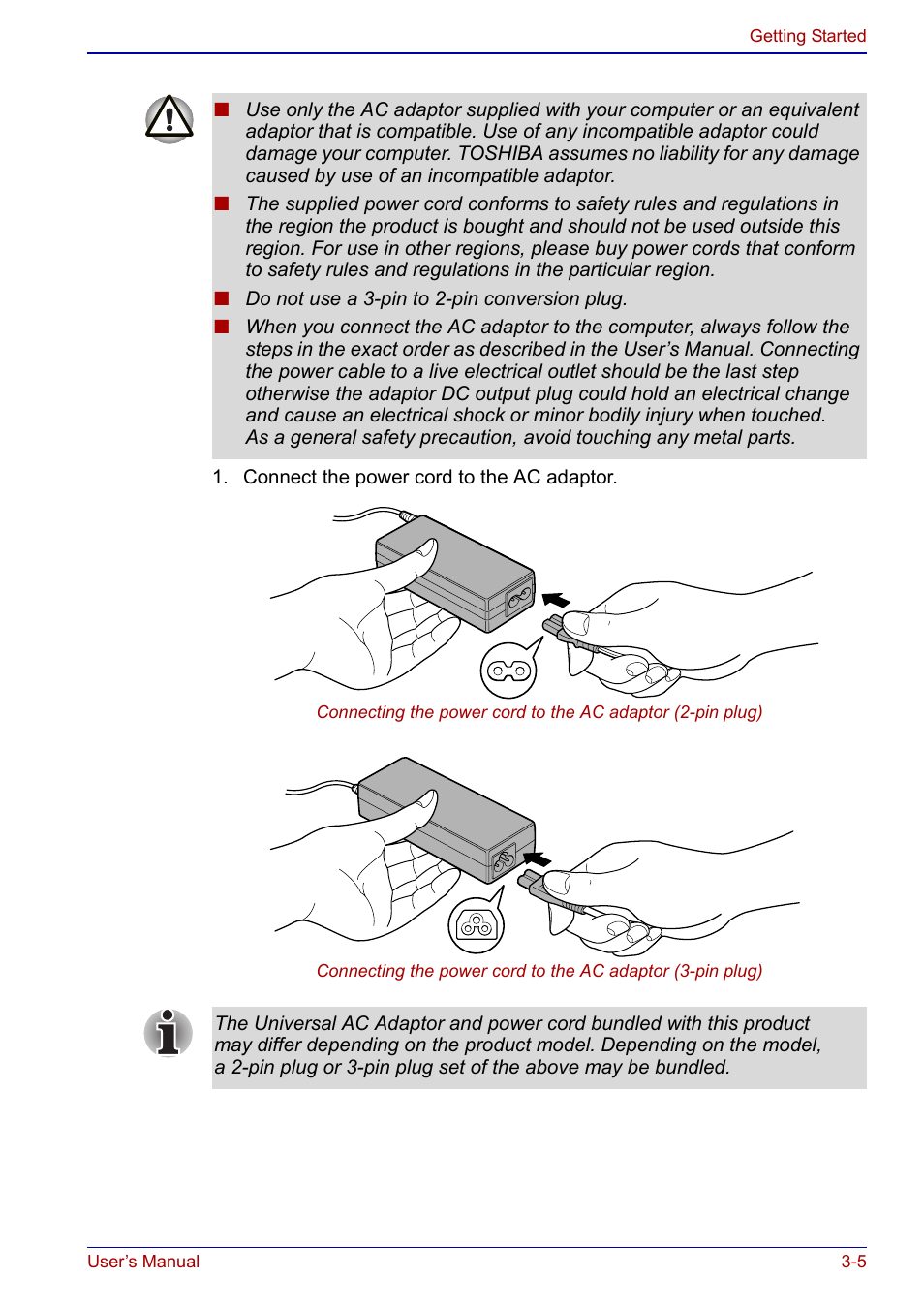 Toshiba Portege S100 User Manual | Page 55 / 216