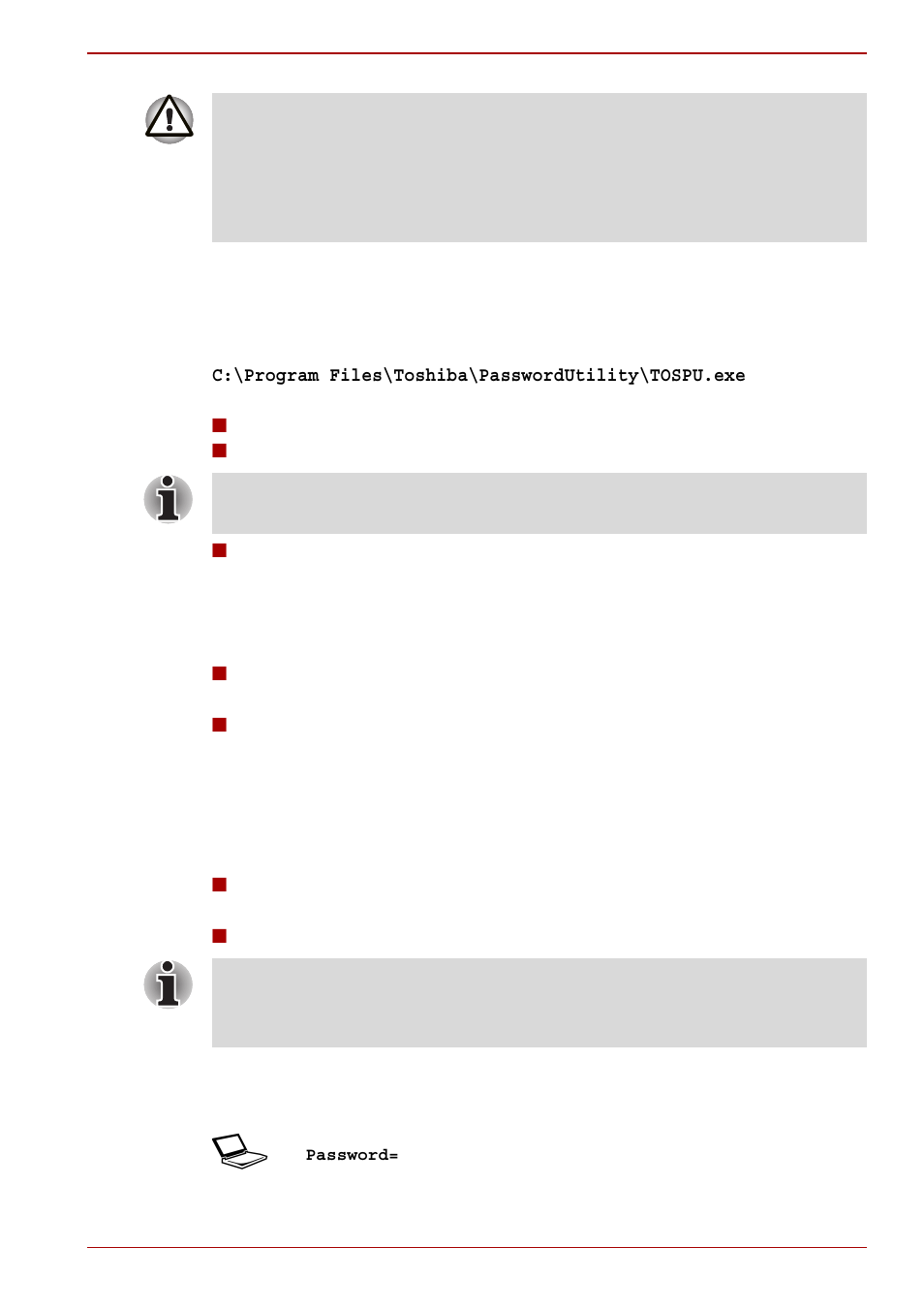 Supervisor password, Starting the computer by password | Toshiba Portege M750 User Manual | Page 187 / 270