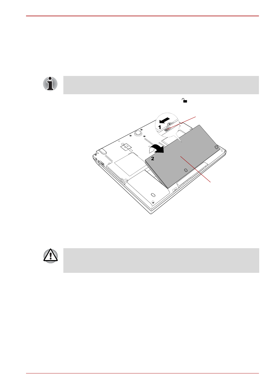 Removing the battery pack, Installing the battery pack | Toshiba Portege R400 User Manual | Page 117 / 198