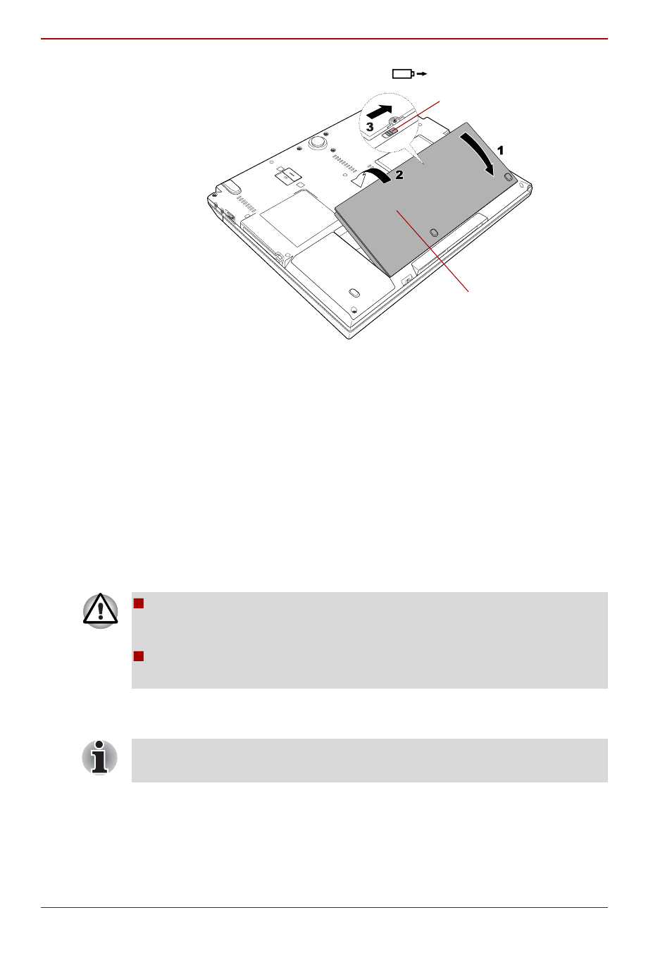 Connecting and, Disconnecting the 2nd battery pack, Connecting and disconnecting the 2nd battery pack | Connecting the 2nd battery pack | Toshiba Portege R400 User Manual | Page 118 / 198