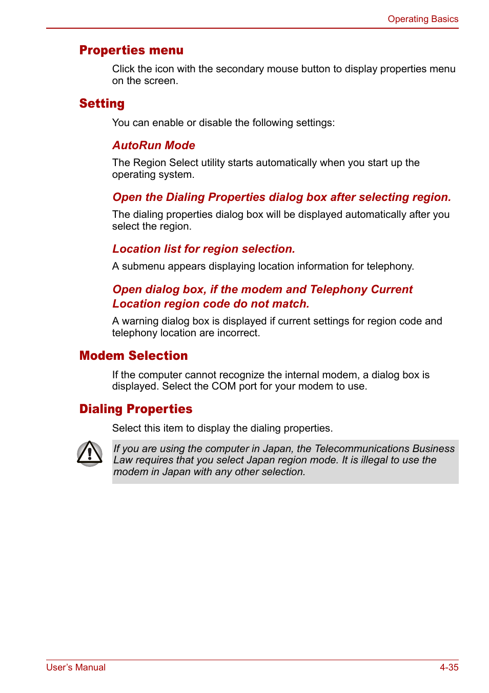 Toshiba Tecra M7 User Manual | Page 123 / 244