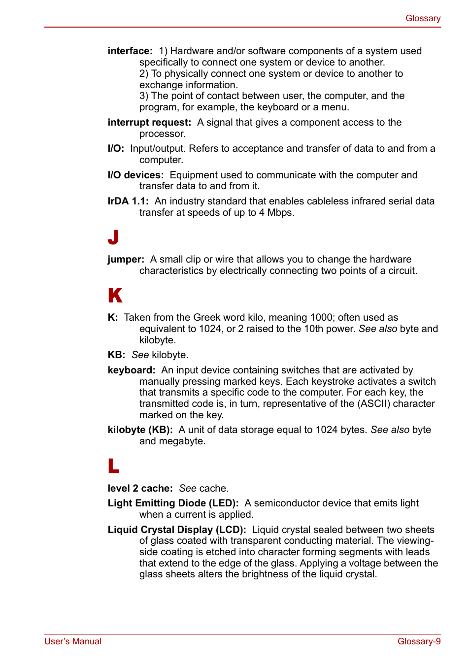 Toshiba Tecra M7 User Manual | Page 233 / 244