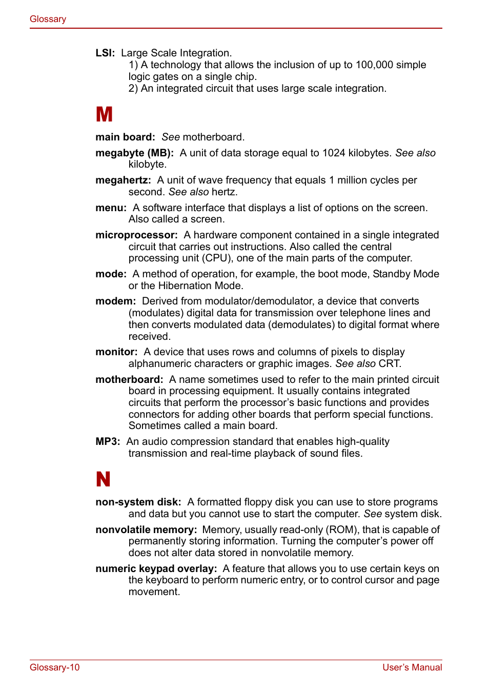 Toshiba Tecra M7 User Manual | Page 234 / 244