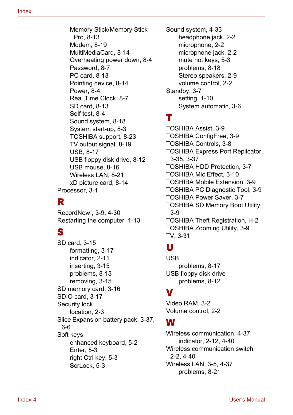 Toshiba Tecra M7 User Manual | Page 242 / 244
