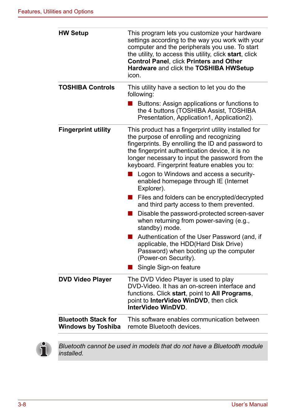 Toshiba Tecra M7 User Manual | Page 58 / 244