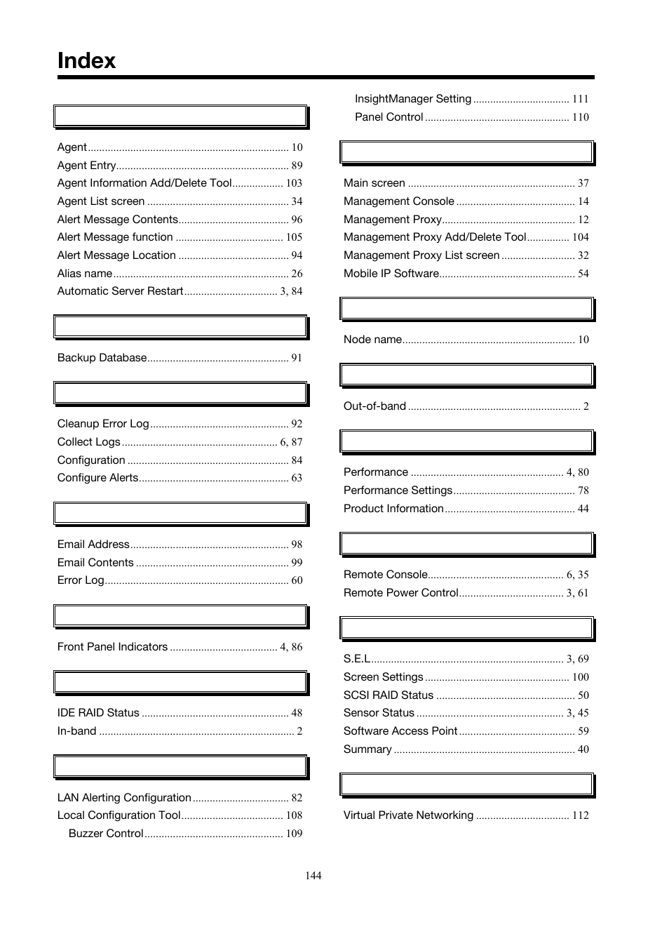 Index | Toshiba Magnia 3310 User Manual | Page 153 / 154